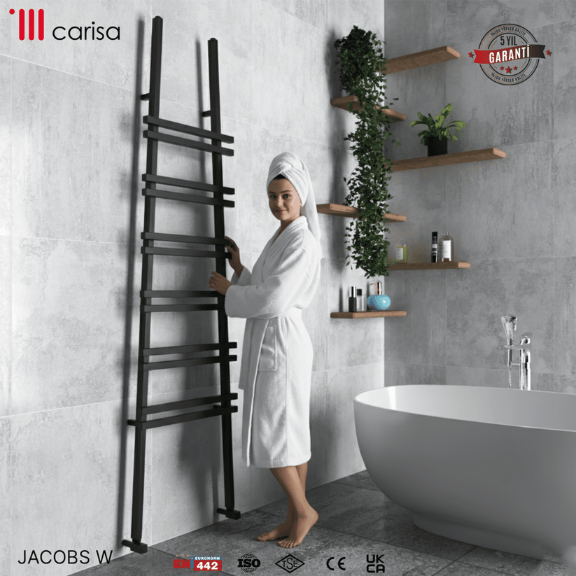 Carisa Jacobs W Alüminyum Havlupan Modern Tasarım Siyah - carisa