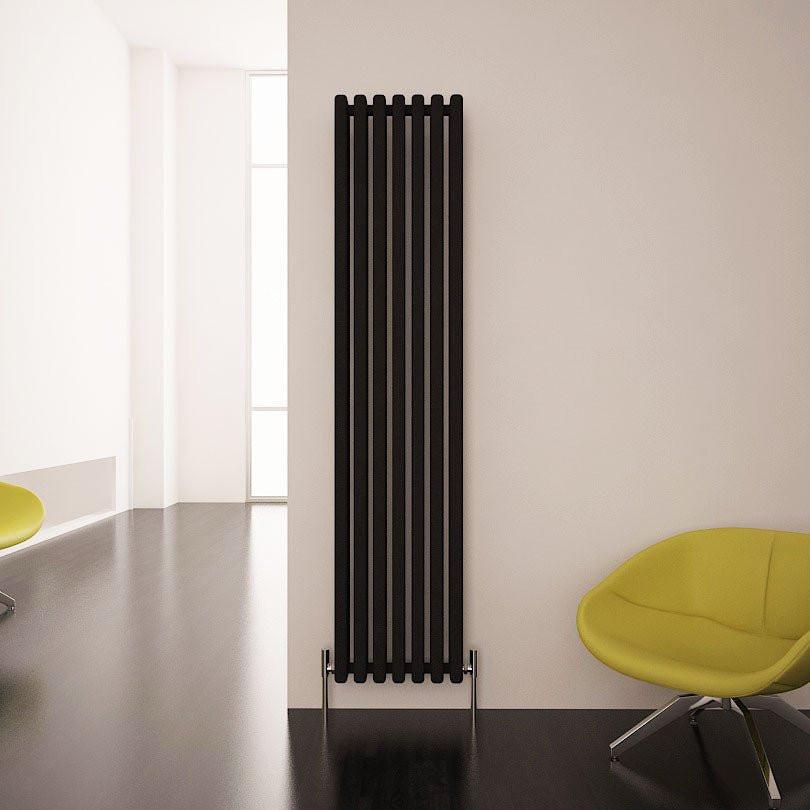 Carisa Karo Alüminyum Dikey Radyatör Standart Bağlantı Siyah. - carisa