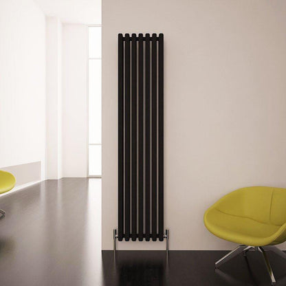 Carisa Karo Alüminyum Dikey Radyatör Standart Bağlantı Siyah. - carisa
