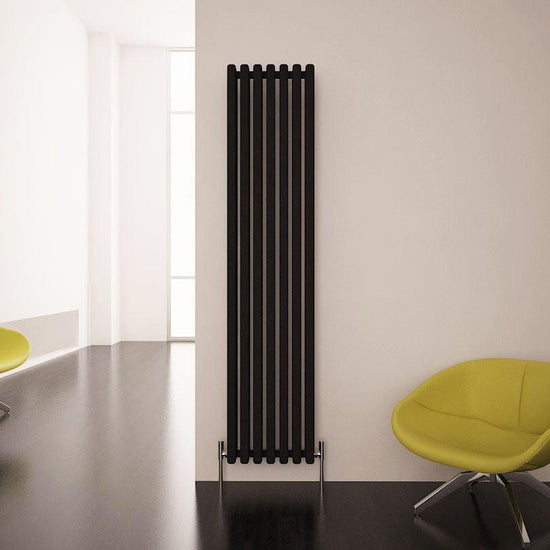 Carisa Karo Alüminyum Dikey Radyatör Standart Bağlantı Siyah. - carisa