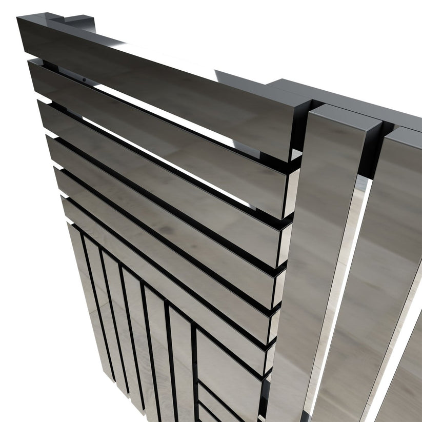 Carisa Keops Yatay Paslanmaz Çelik Radyatör Modern Tasarım Ayna Polisaj - carisa