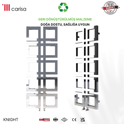 Carisa Knight Paslanmaz Çelik Havlupan Modern Tasarım Ayna Polisaj - carisa