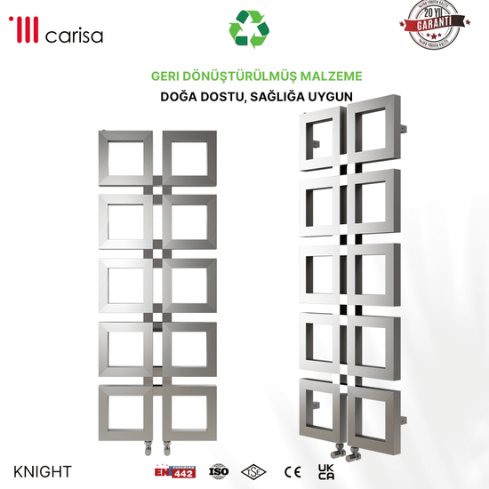 Carisa Knight Paslanmaz Çelik Havlupan Modern Tasarım Satine - carisa