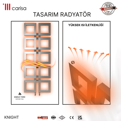 Carisa Knight Paslanmaz Çelik Havlupan Modern Tasarım Satine - carisa