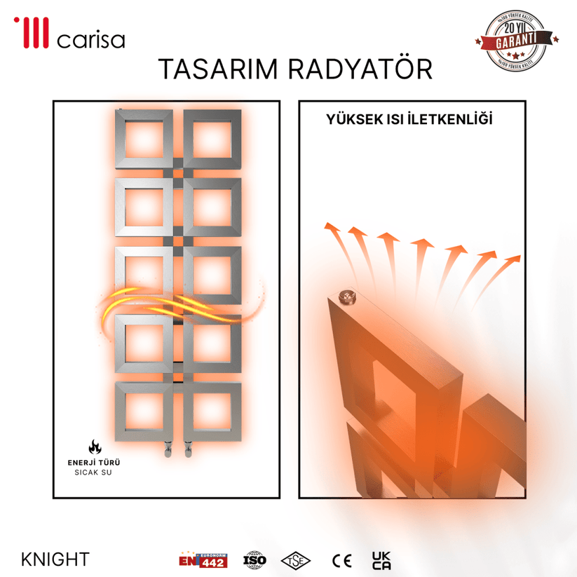 Carisa Knight Paslanmaz Çelik Havlupan Modern Tasarım Satine - carisa