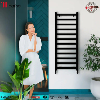 Carisa Lara L Alüminyum Havlupan Modern Tasarım Siyah - carisa