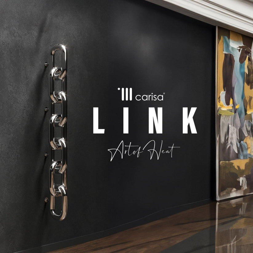 Carisa Link Dikey Paslanmaz Çelik Radyatör Modern Tasarım Satine - carisa