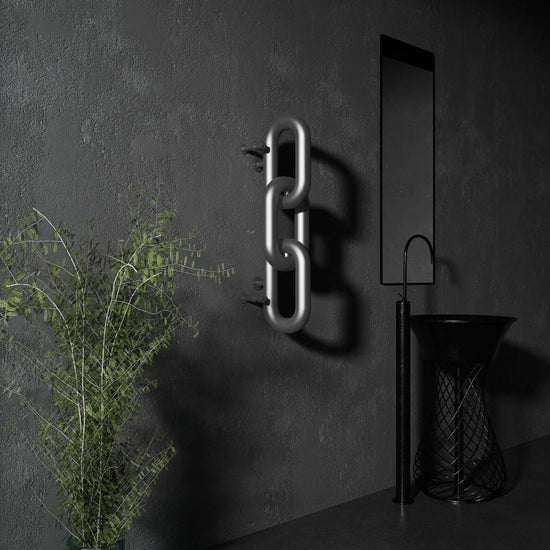 Carisa Link Dikey Paslanmaz Çelik Radyatör Modern Tasarım Satine - carisa