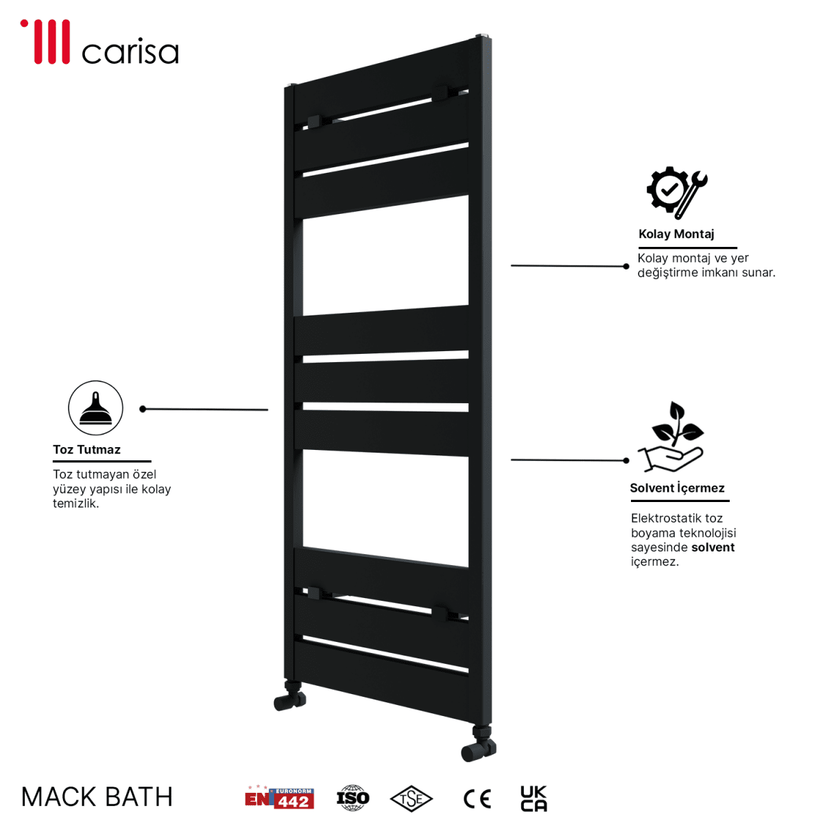 Carisa Mack Bath Alüminyum Havlupan Modern Tasarım Antrasit - carisa