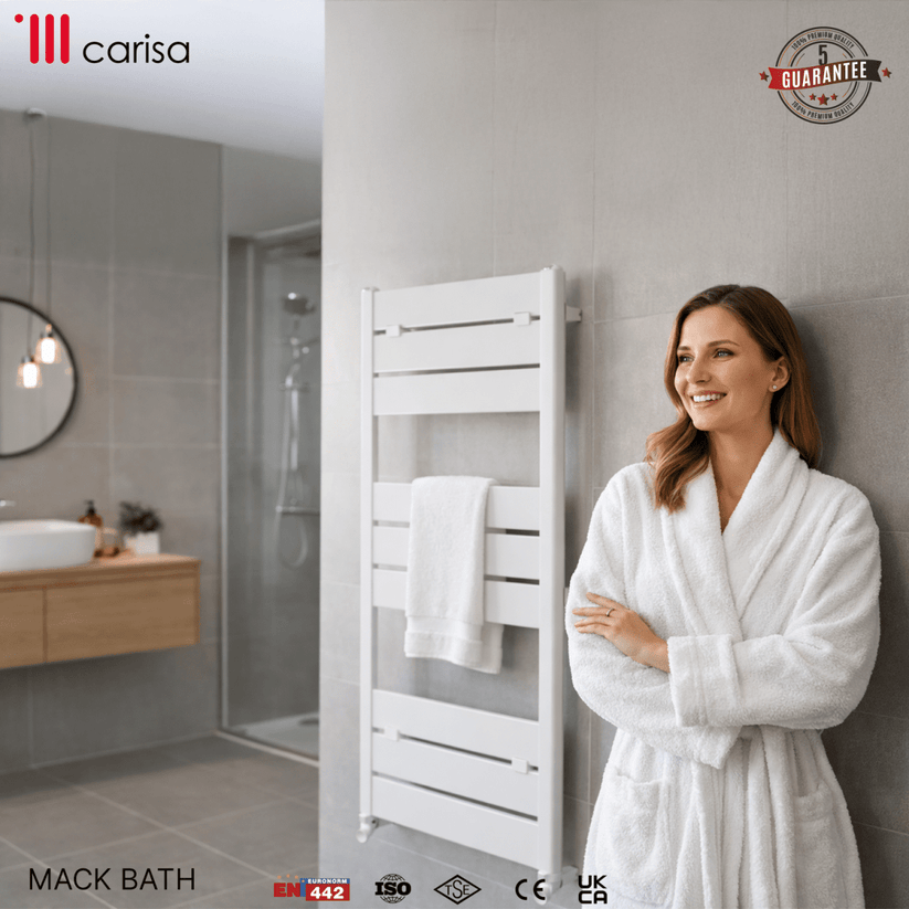 Carisa Mack Bath Alüminyum Havlupan Modern Tasarım Beyaz - carisa