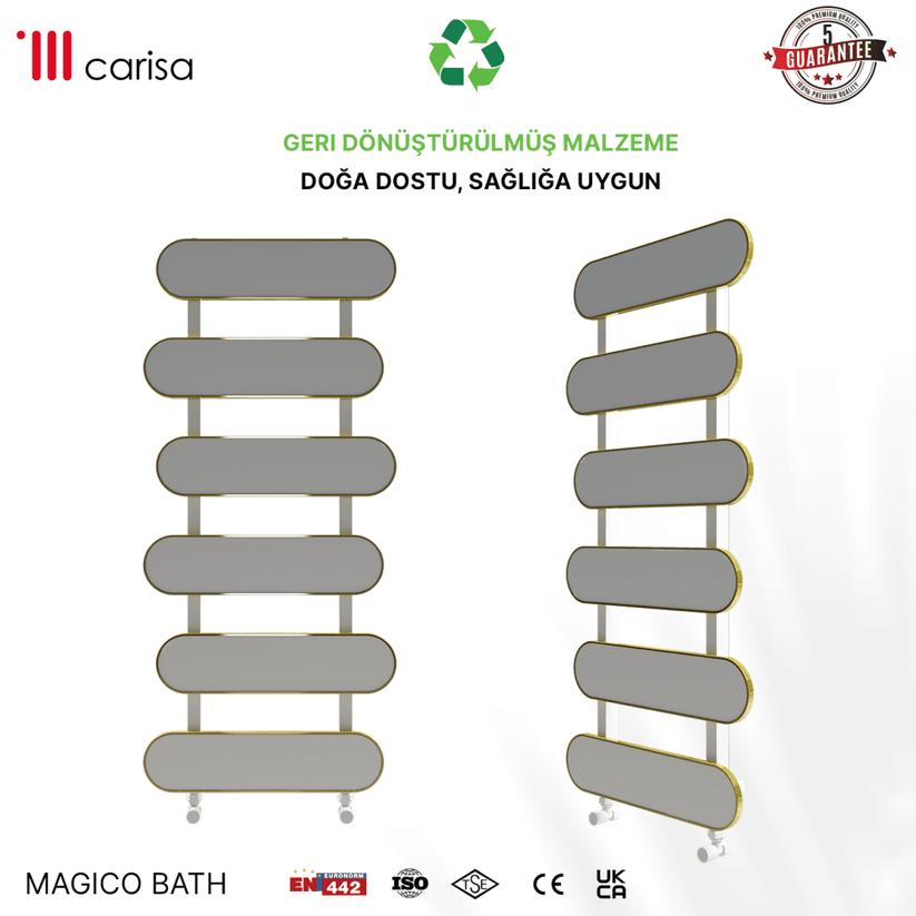 Carisa Magico Bath Alüminyum Havlupan Modern Tasarım Beyaz - carisa