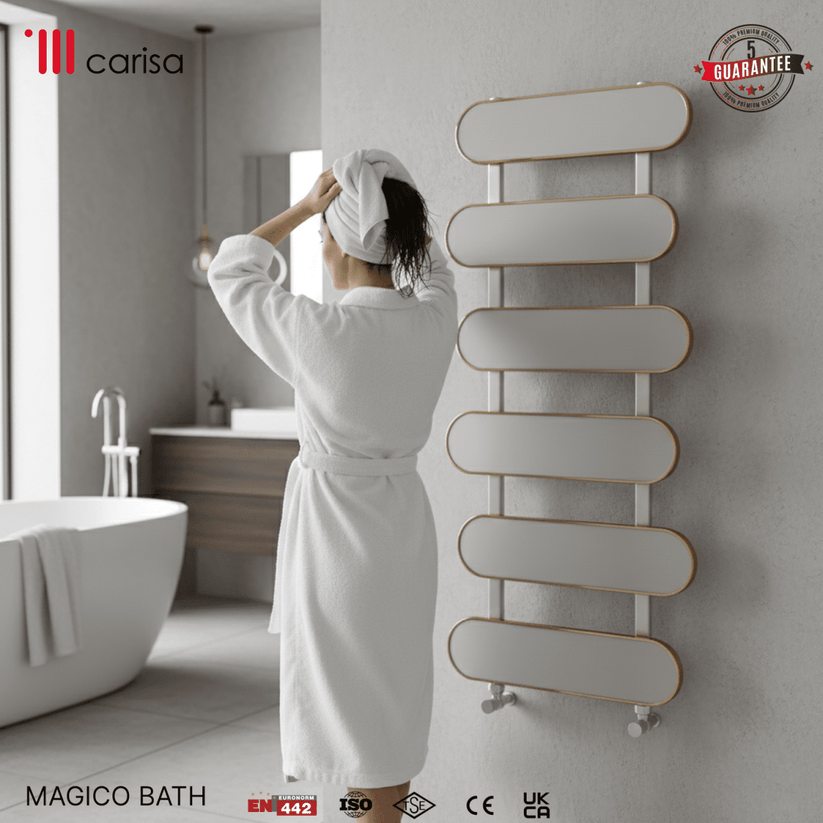 Carisa Magico Bath Alüminyum Havlupan Modern Tasarım Beyaz - carisa