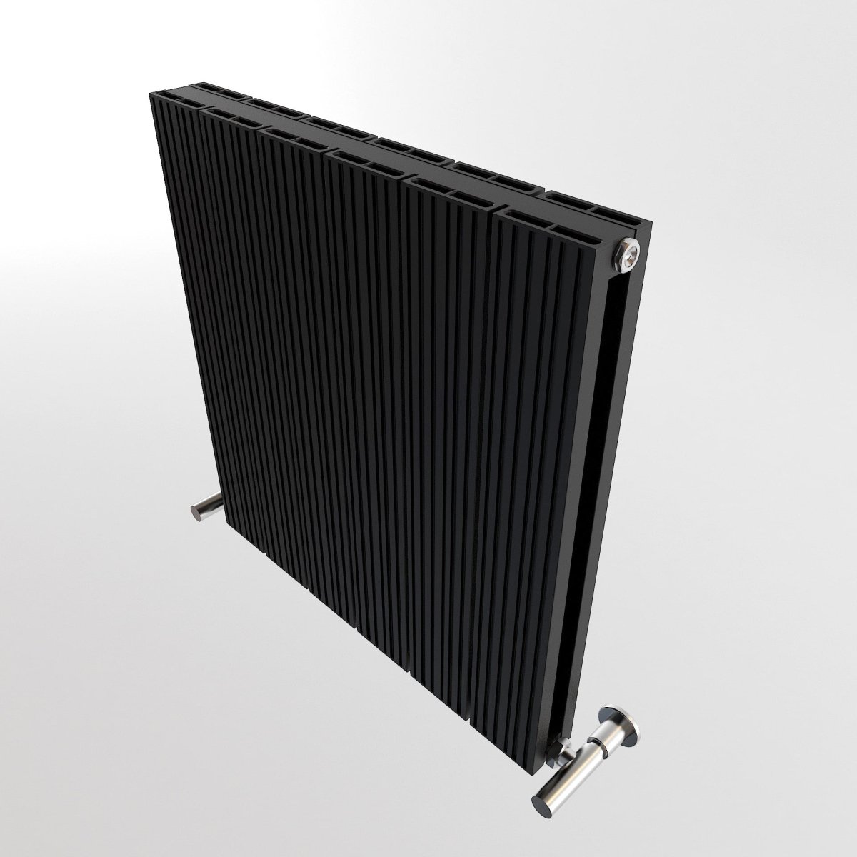 Carisa Monza Double Alüminyum Radyatör Siyah Standart Bağlantı - carisa