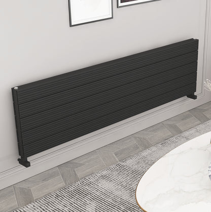 Carisa Monza Double Xl Yatay Alüminyum Radyatör Modern Tasarım Siyah - carisa