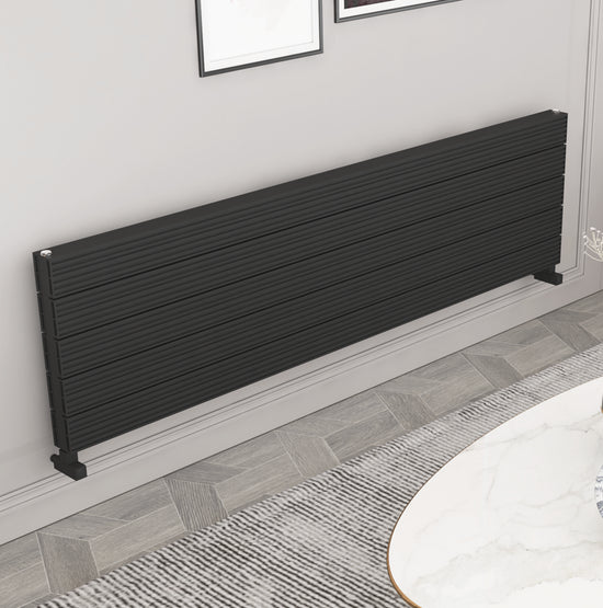 Carisa Monza Double Xl Yatay Alüminyum Radyatör Modern Tasarım Siyah - carisa