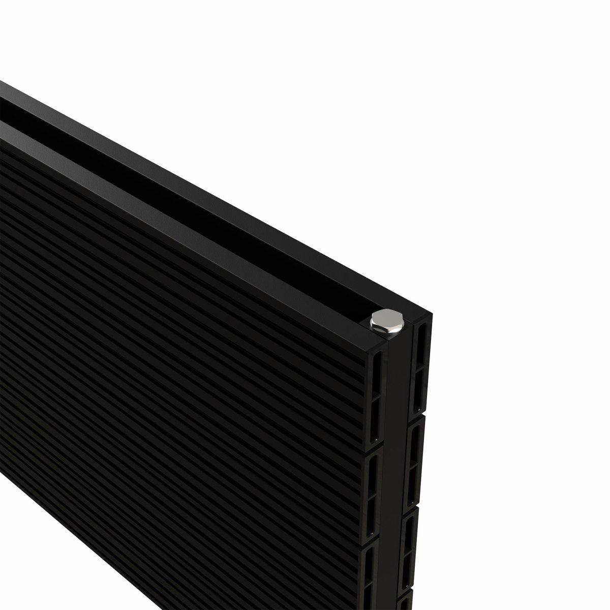 Carisa Monza Double Xl Yatay Alüminyum Radyatör Modern Tasarım Siyah - carisa