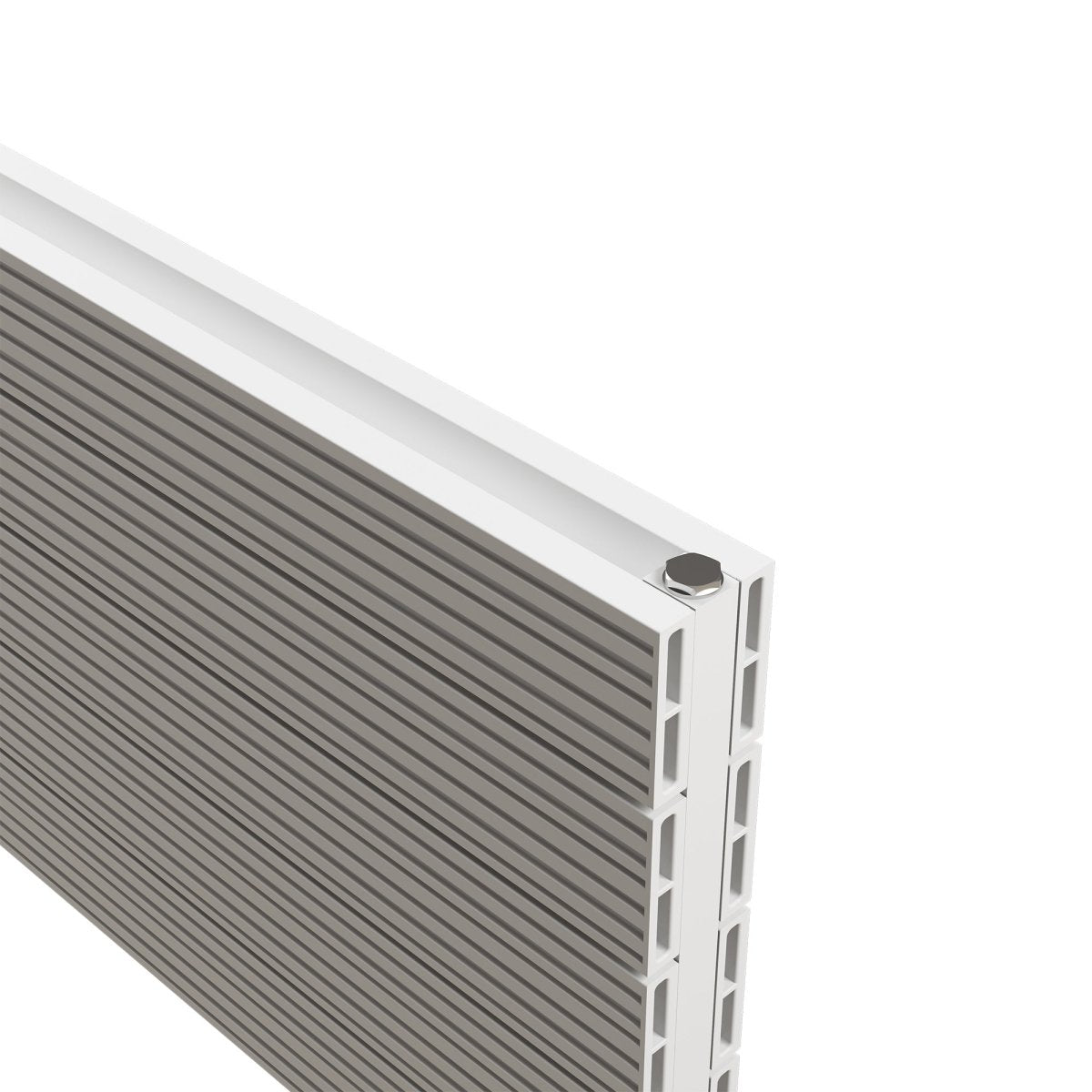 Carisa Monza Double Xl Yatay Alüminyum Radyatör Modern Tasarım Beyaz - carisa