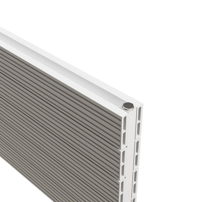 Carisa Monza Double Xl Yatay Alüminyum Radyatör Modern Tasarım Beyaz - carisa