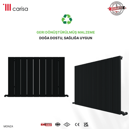 Carisa Monza Yatay Alüminyum Radyatör Modern Tasarım Antrasit - carisa