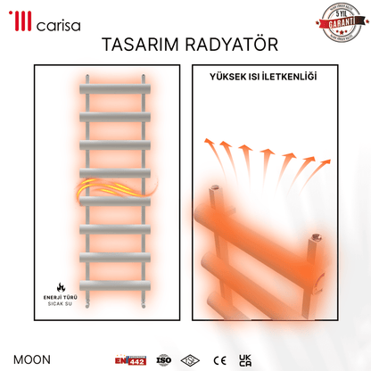 Carisa Moon Alüminyum Havlupan Modern Tasarım Beyaz - carisa
