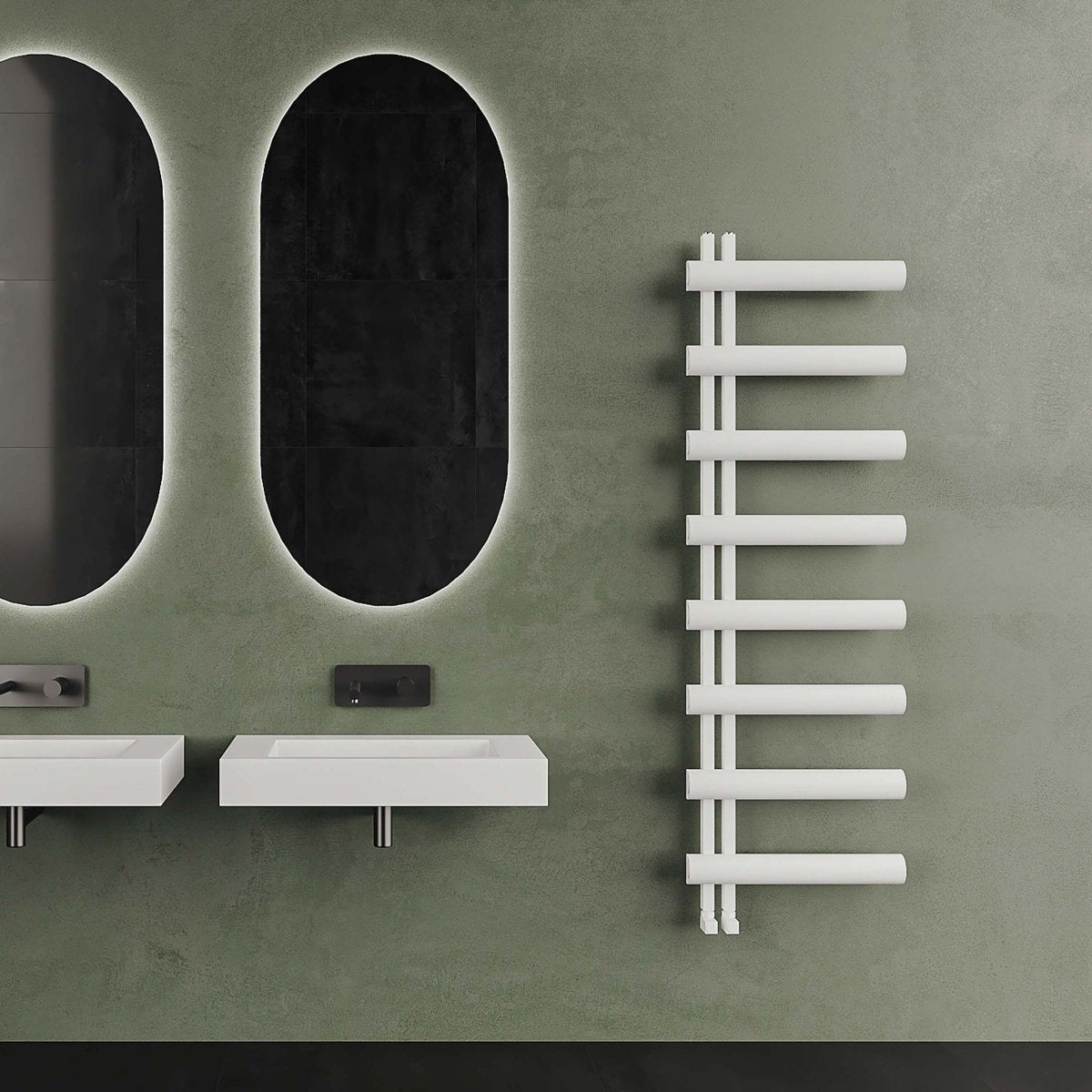 Carisa Moon L Alüminyum Havlupan Modern Tasarım Beyaz - carisa