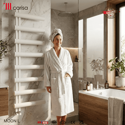 Carisa Moon L Alüminyum Havlupan Modern Tasarım Beyaz - carisa