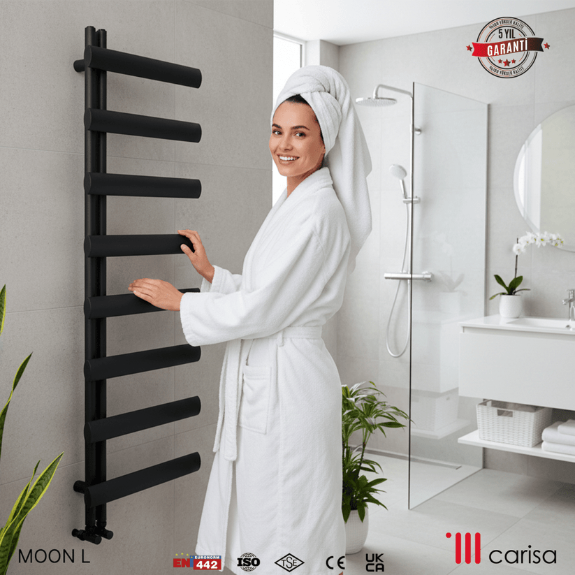 Carisa Moon L Alüminyum Havlupan Modern Tasarım Siyah - carisa