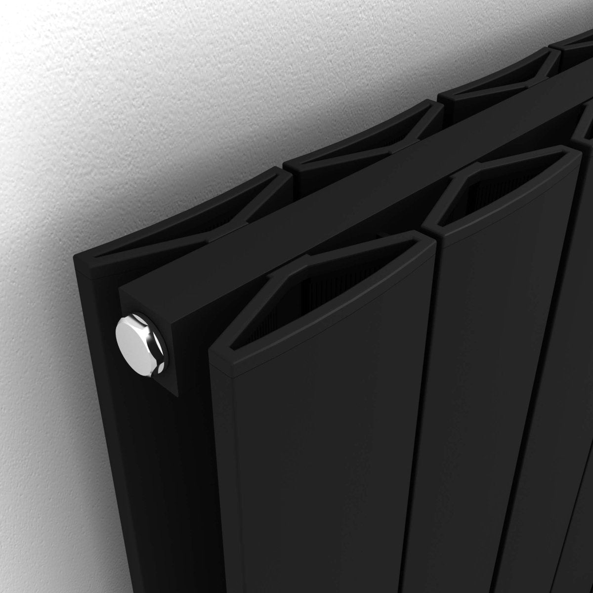 Carisa Moscow Alüminyum Radyatör Siyah Standart Bağlantı - carisa