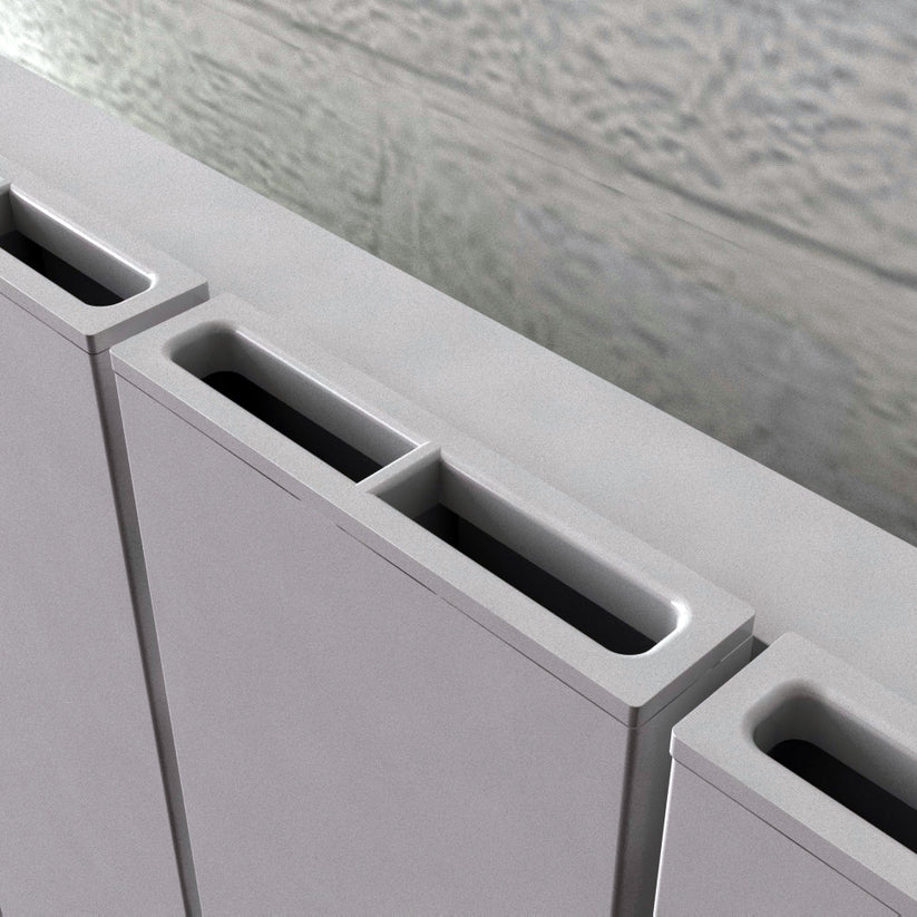 Carisa Nemo Dikey Alüminyum Radyatör Modern Tasarım Beyaz - carisa