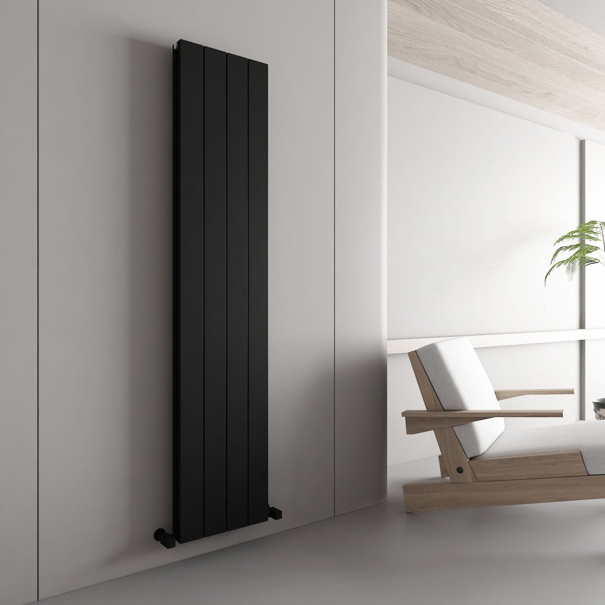 Carisa Nemo Double Alüminyum Radyatör Siyah Standart Bağlantı - carisa