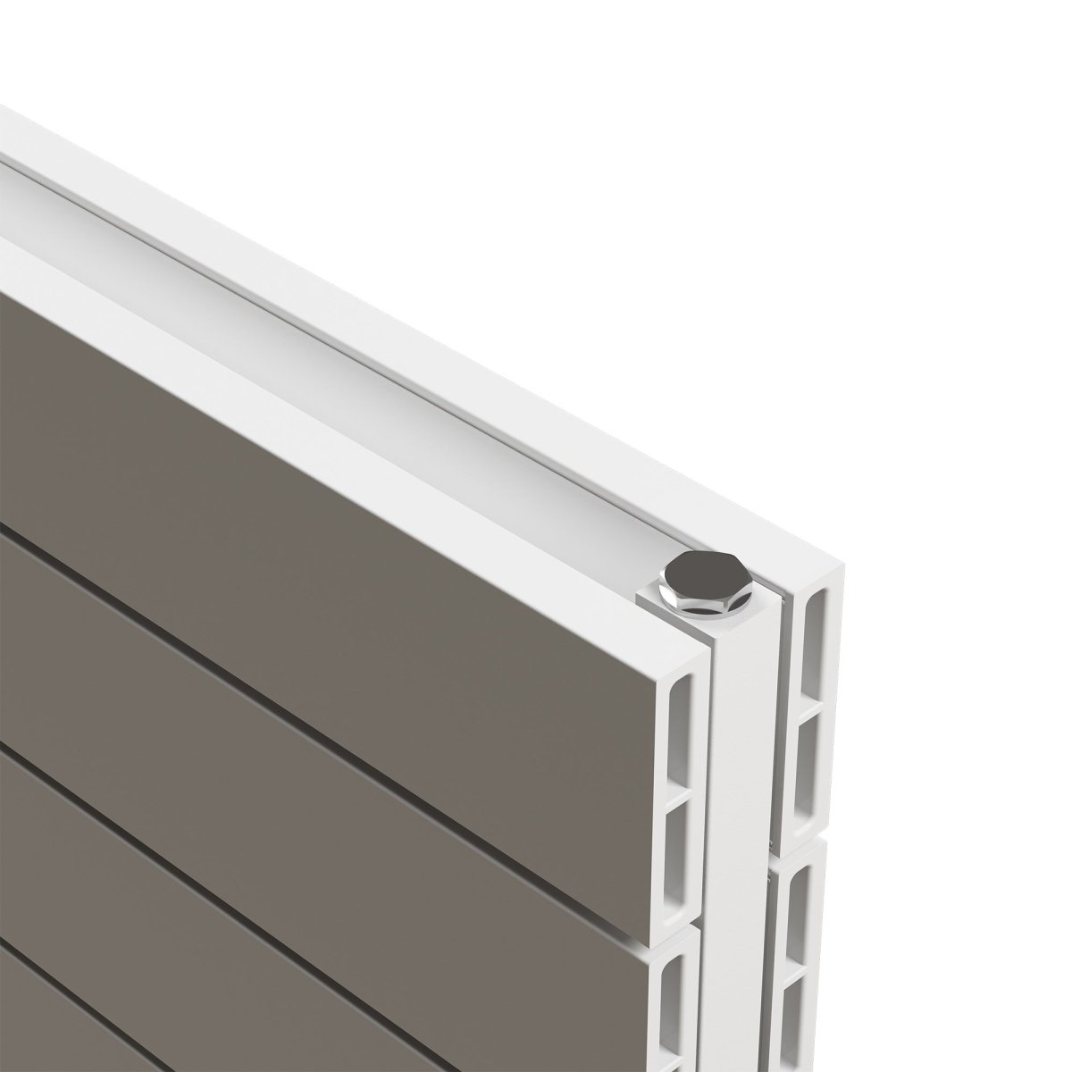 Carisa Nemo Double Xl Yatay Alüminyum Radyatör Modern Tasarım Beyaz - carisa