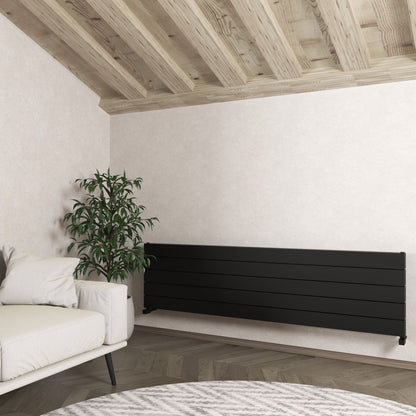 Carisa Nemo Double Xl Yatay Alüminyum Radyatör Modern Tasarım Siyah - carisa