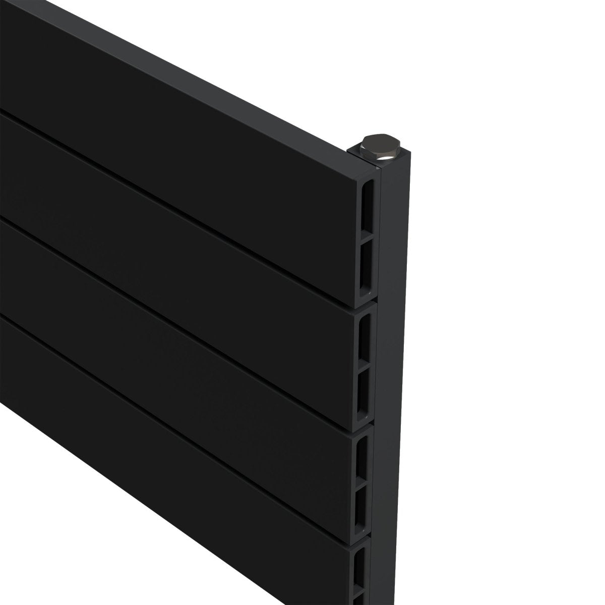 Carisa Nemo Double Xl Yatay Alüminyum Radyatör Modern Tasarım Siyah - carisa