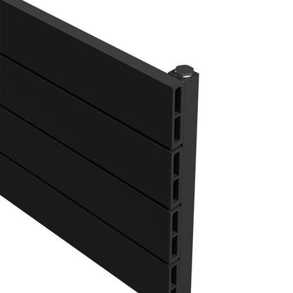 Carisa Nemo Double Xl Yatay Alüminyum Radyatör Modern Tasarım Siyah - carisa