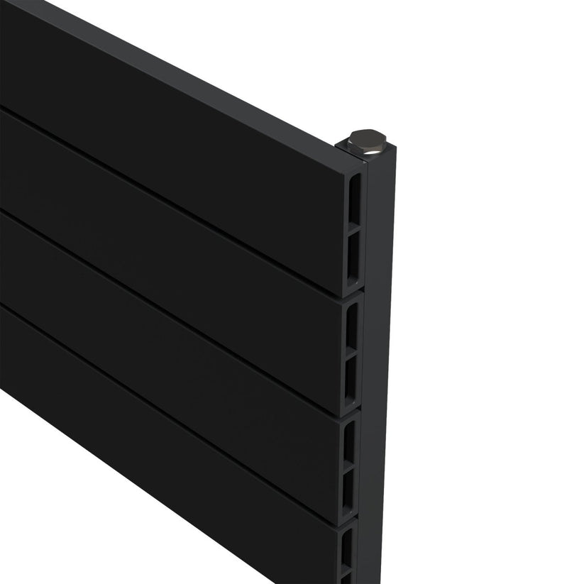 Carisa Nemo Double Xl Yatay Alüminyum Radyatör Modern Tasarım Siyah - carisa