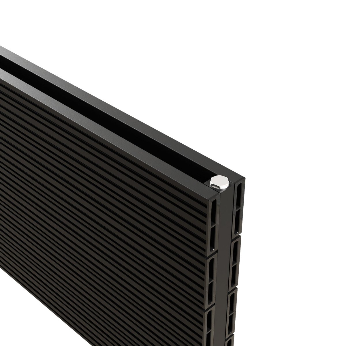 Carisa Nemo Double Xl Yatay Alüminyum Radyatör Modern Tasarım Siyah - carisa