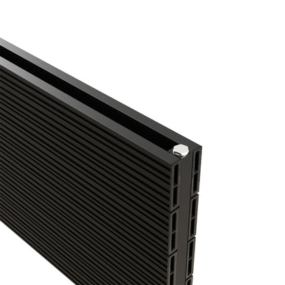 Carisa Nemo Double Xl Yatay Alüminyum Radyatör Modern Tasarım Siyah - carisa