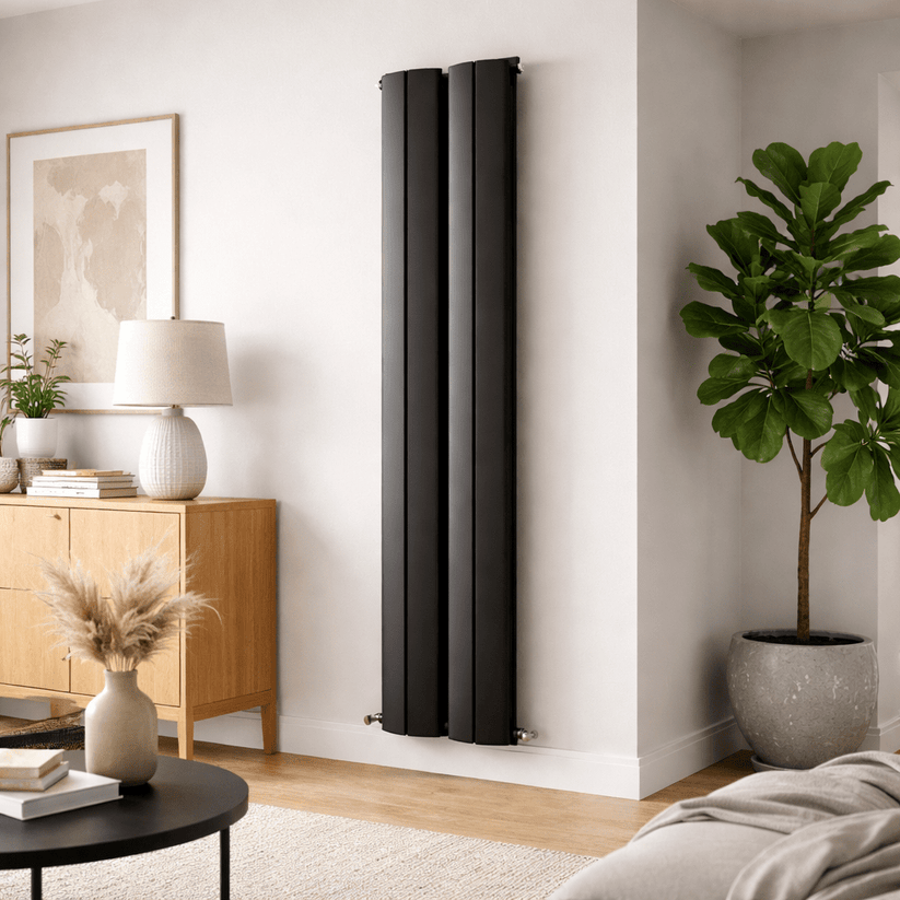 Carisa Nixie Alüminyum Radyatör Siyah Standart Bağlantı - carisa