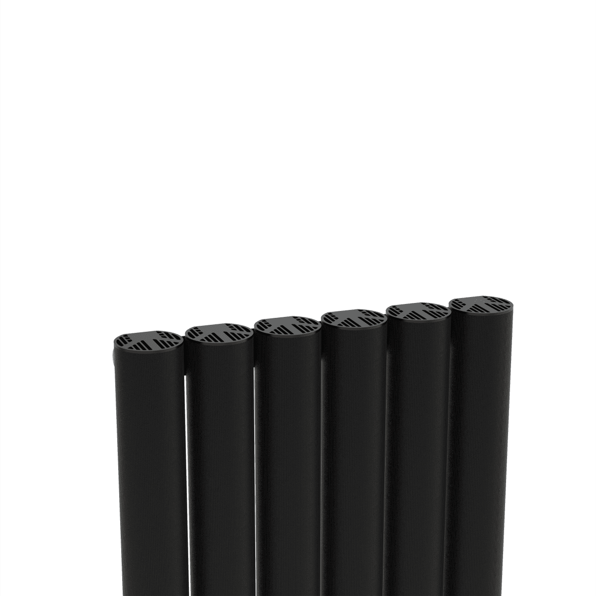 Carisa Otto Dikey Alüminyum Radyatör Modern Tasarım Siyah - carisa