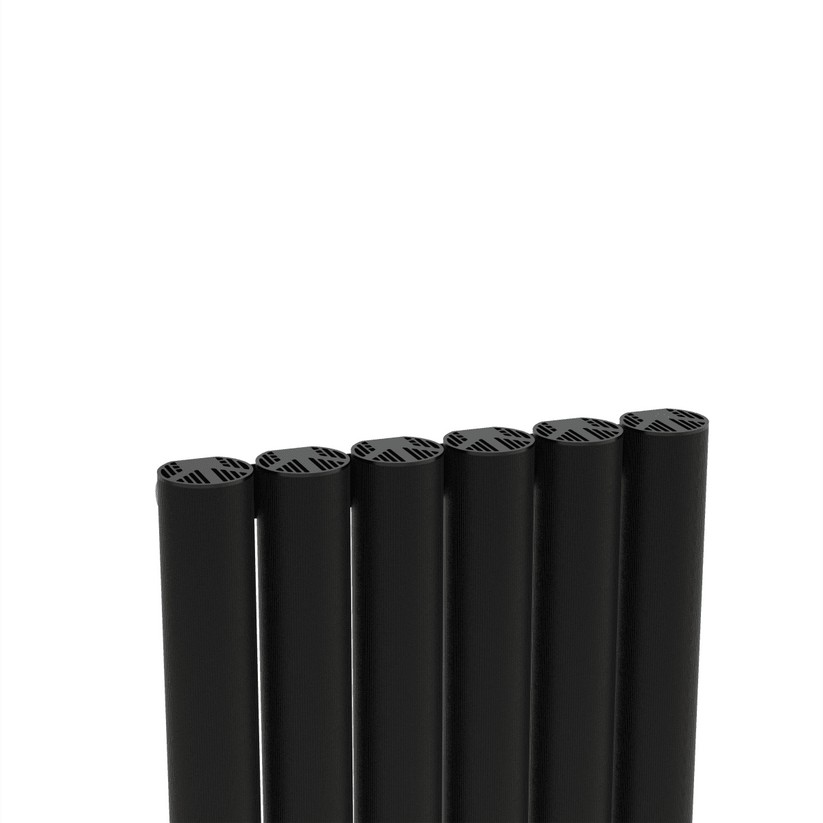 Carisa Otto Dikey Alüminyum Radyatör Modern Tasarım Siyah - carisa
