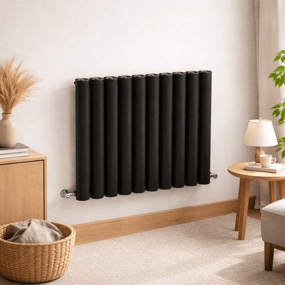 Carisa Otto Yatay Alüminyum Radyatör Modern Tasarım Siyah - carisa