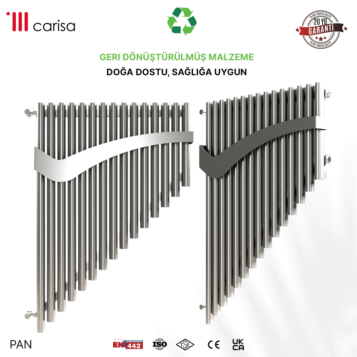 Carisa Pan Paslanmaz Çelik Havlupan Modern Tasarım Satine - carisa