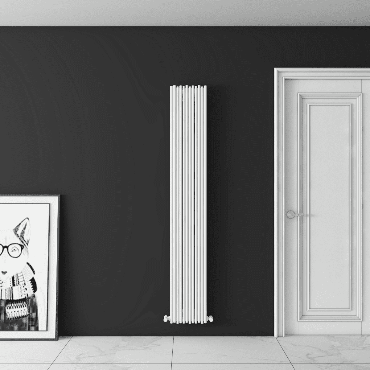Carisa Pipette Dikey Alüminyum Radyatör Modern Tasarım Beyaz - carisa