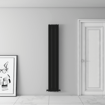 Carisa Pipette Dikey Alüminyum Radyatör Modern Tasarım Siyah - carisa