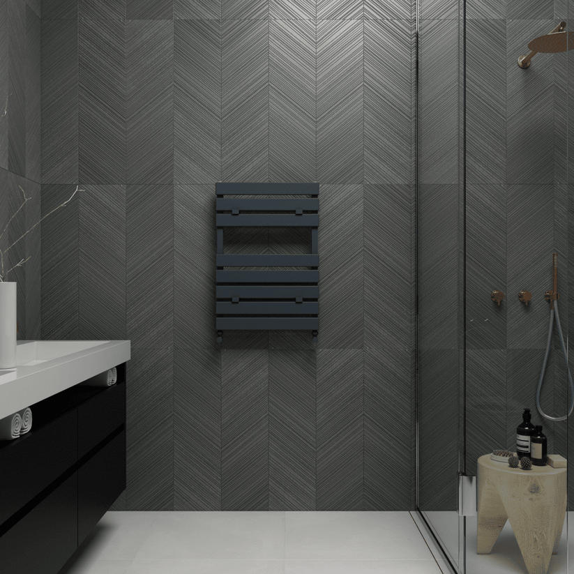 Carisa Plata Bath Alüminyum Havlupan Modern Tasarım Antrasit - carisa