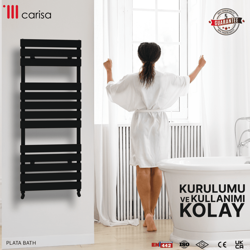 Carisa Plata Bath Alüminyum Havlupan Modern Tasarım Antrasit - carisa