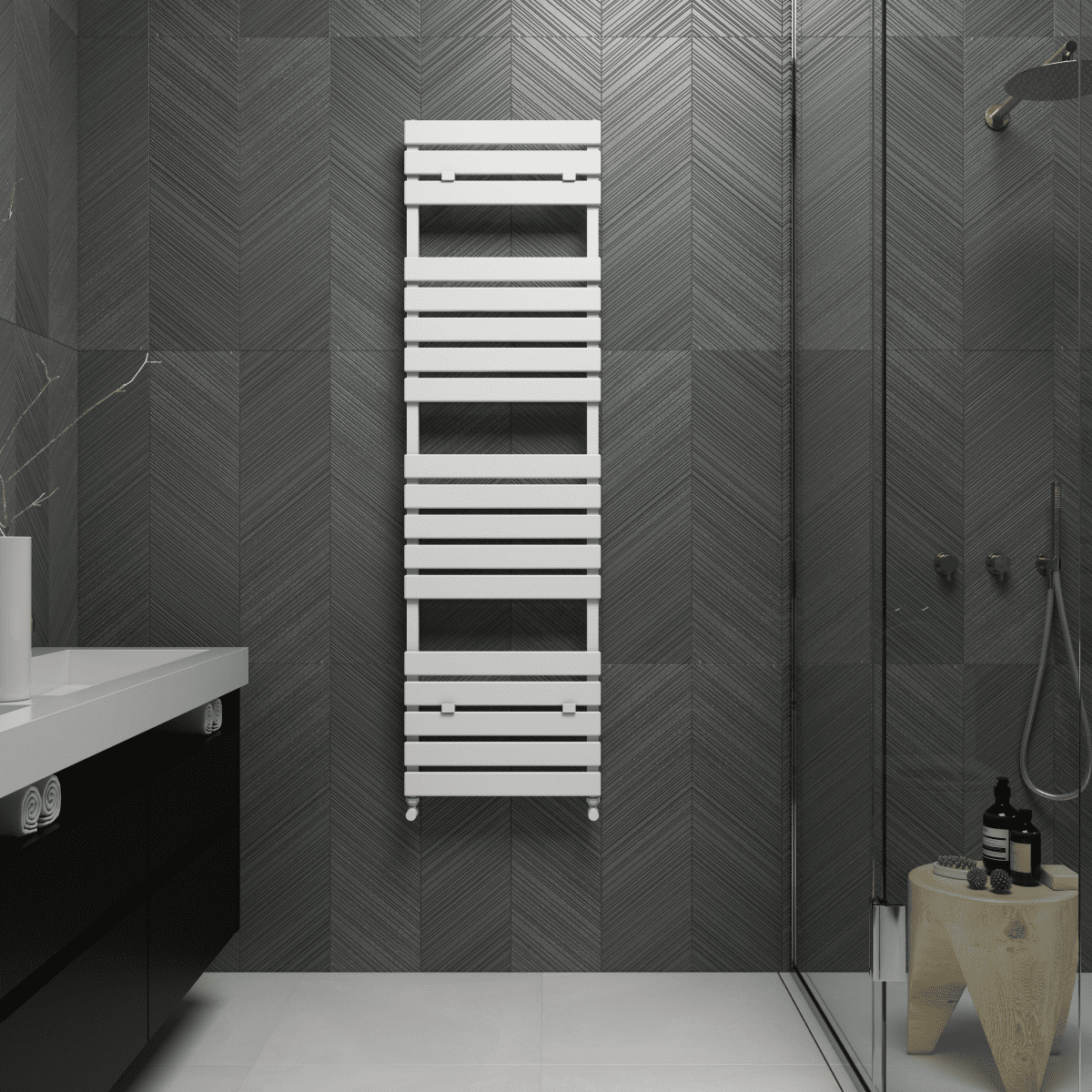 Carisa Plata Bath Alüminyum Havlupan Modern Tasarım Beyaz - carisa