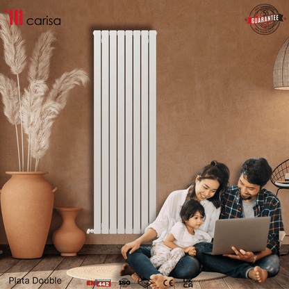 Carisa Plata Dikey Alüminyum Radyatör Modern Tasarım Beyaz - carisa