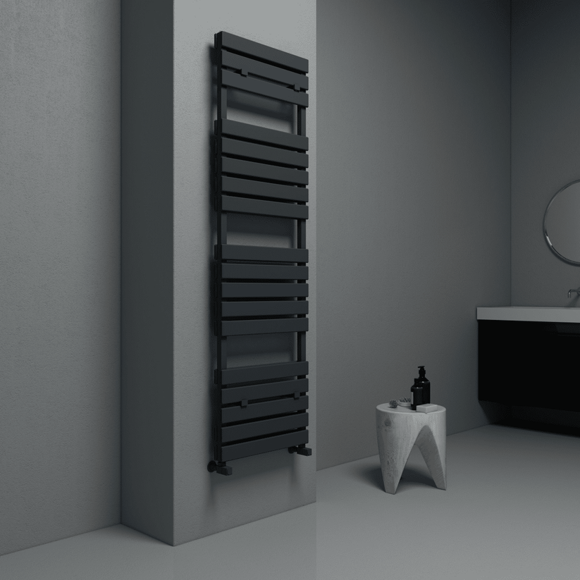 Carisa Plata Double Bath Alüminyum Havlupan Modern Tasarım Siyah - carisa