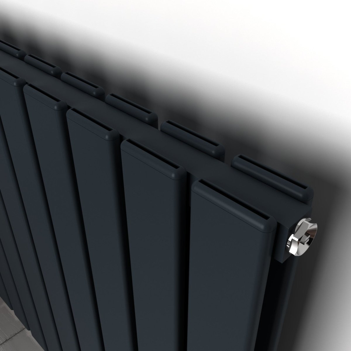 Carisa Plata Yatay Alüminyum Radyatör Modern Tasarım Antrasit - carisa